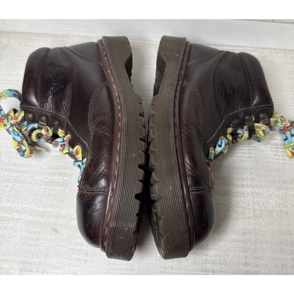 Vintage Dr Doc Marten's Boots Leather Brown 8287 England Grizzly Men's Size 8 - Picture 6 of 15